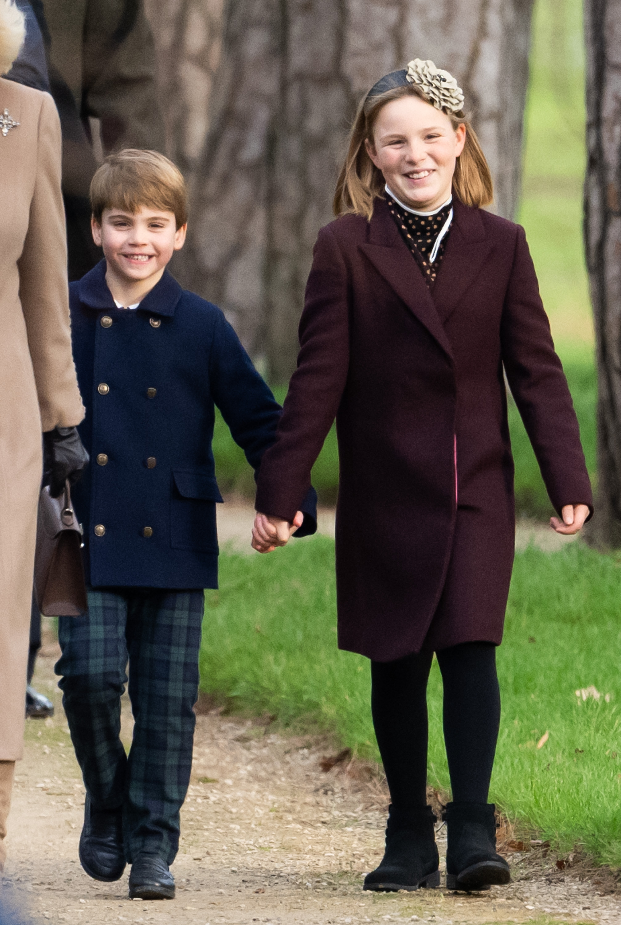 Le prince Louis et Mia Tindall assistent à la messe du matin de Noël
