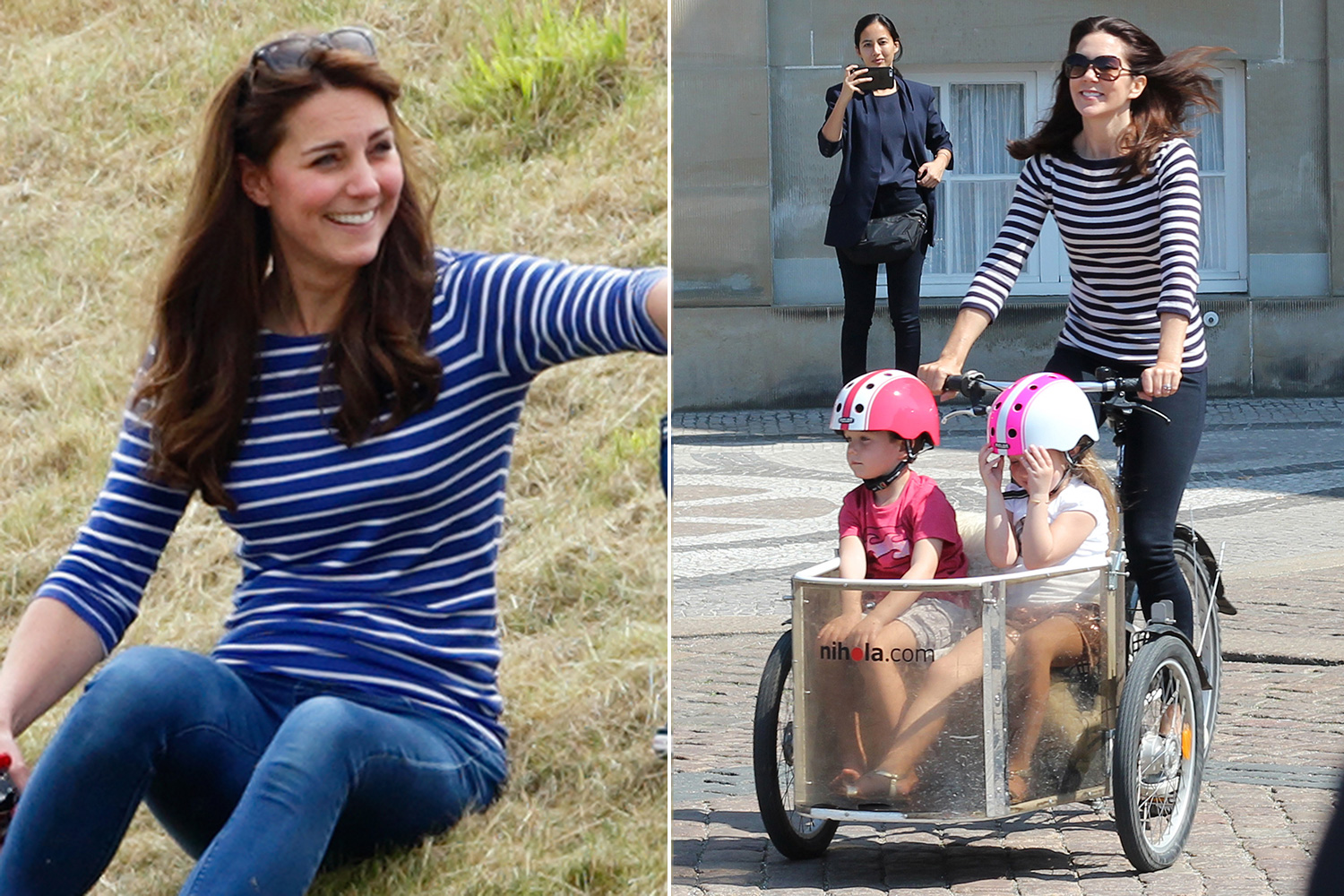 La princesse Mary est le sosie de Kate Middleton : ici, elles affichent toutes deux des looks plus décontractés avec leurs enfants.