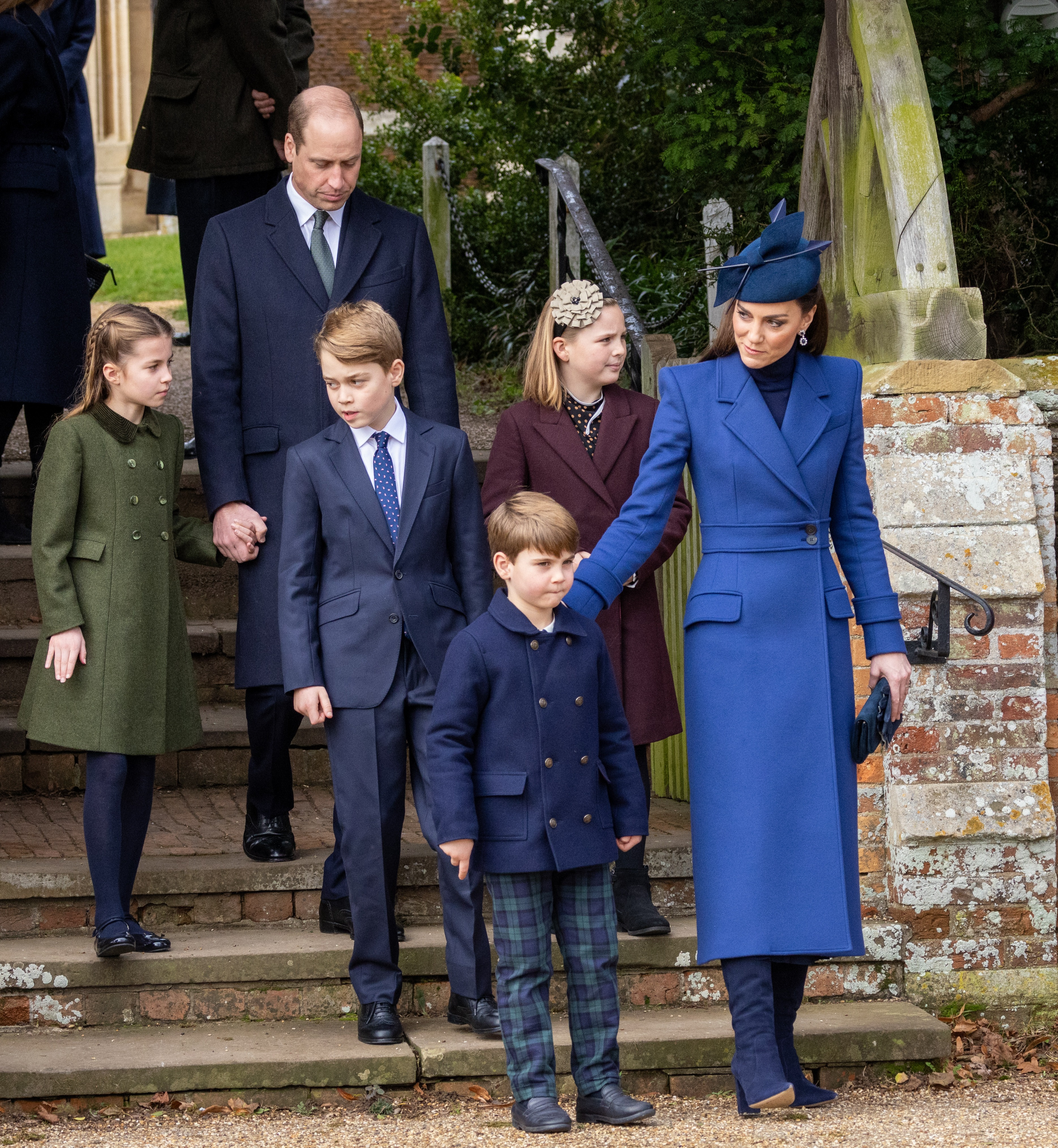 Le prince et la princesse de Galles sont sortis le jour de Noël avec leurs enfants
