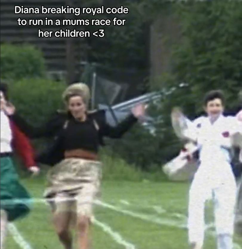 Une fois la course commencée, Diana se dirige à plein régime vers la ligne d'arrivée.