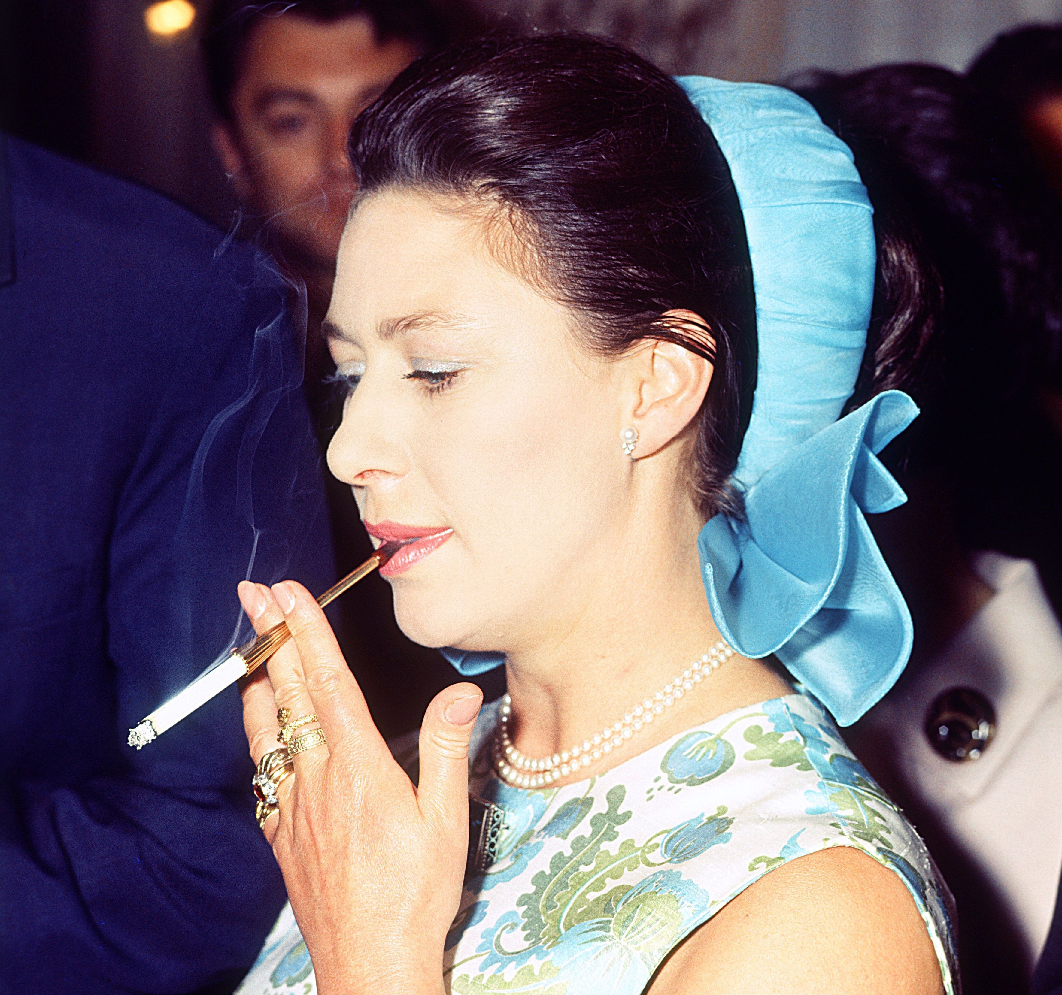 Margaret, pictured in 1970, had a penchant for alcohol and cigarettes