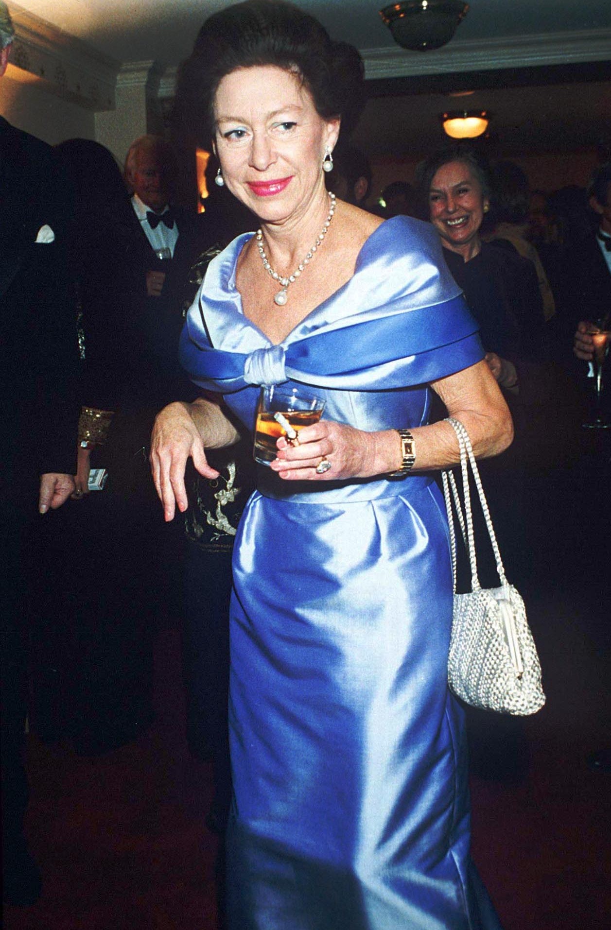 Glamorous Margaret, pictured in 1991, reportedly cut down from 60 cigarettes a day to 30 after having surgery to remove part of her lung