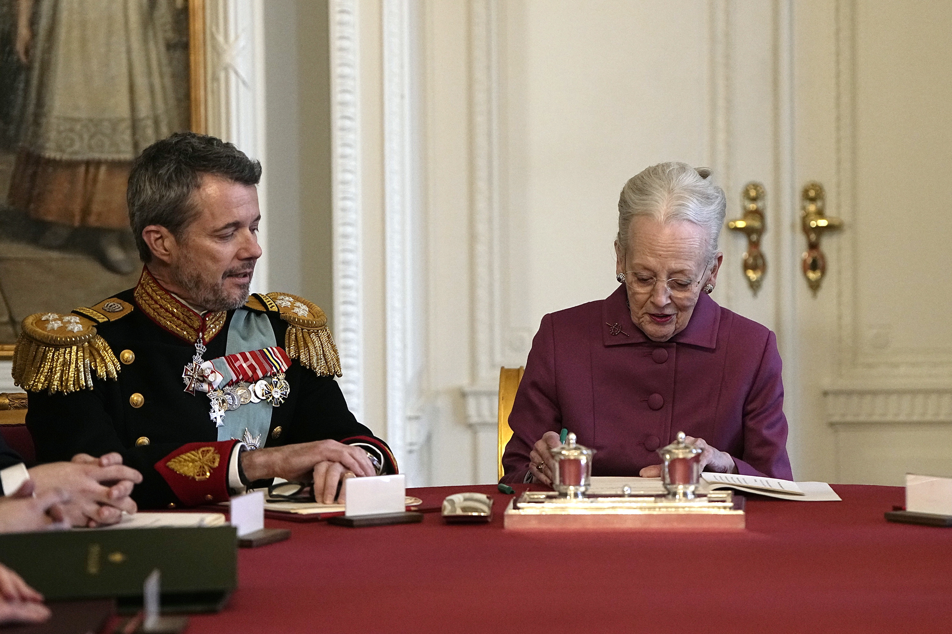 La reine Margrethe a signé aujourd'hui une déclaration d'abdication