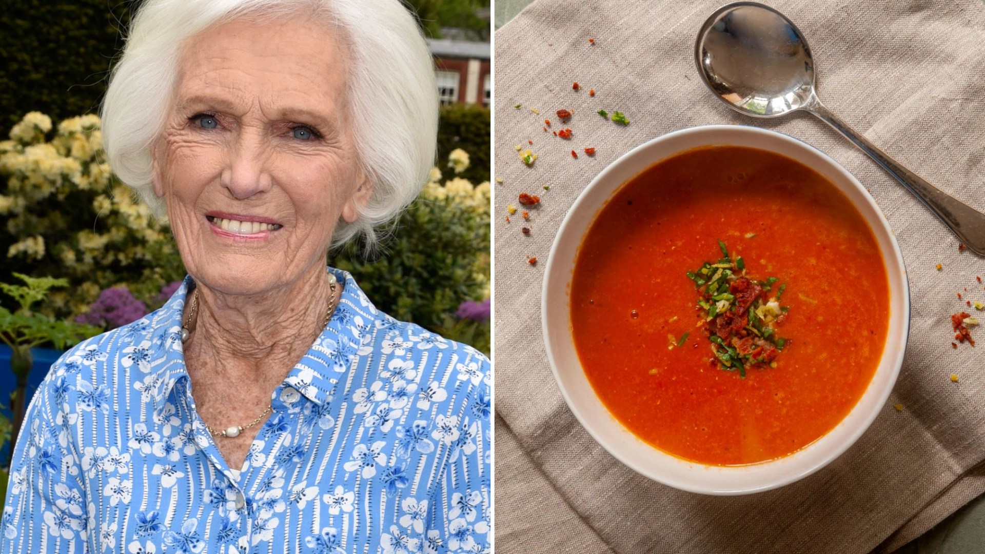Soupe de tomates automnale de 10 minutes de Mary Berry avec un ingrédient secret surprenant
