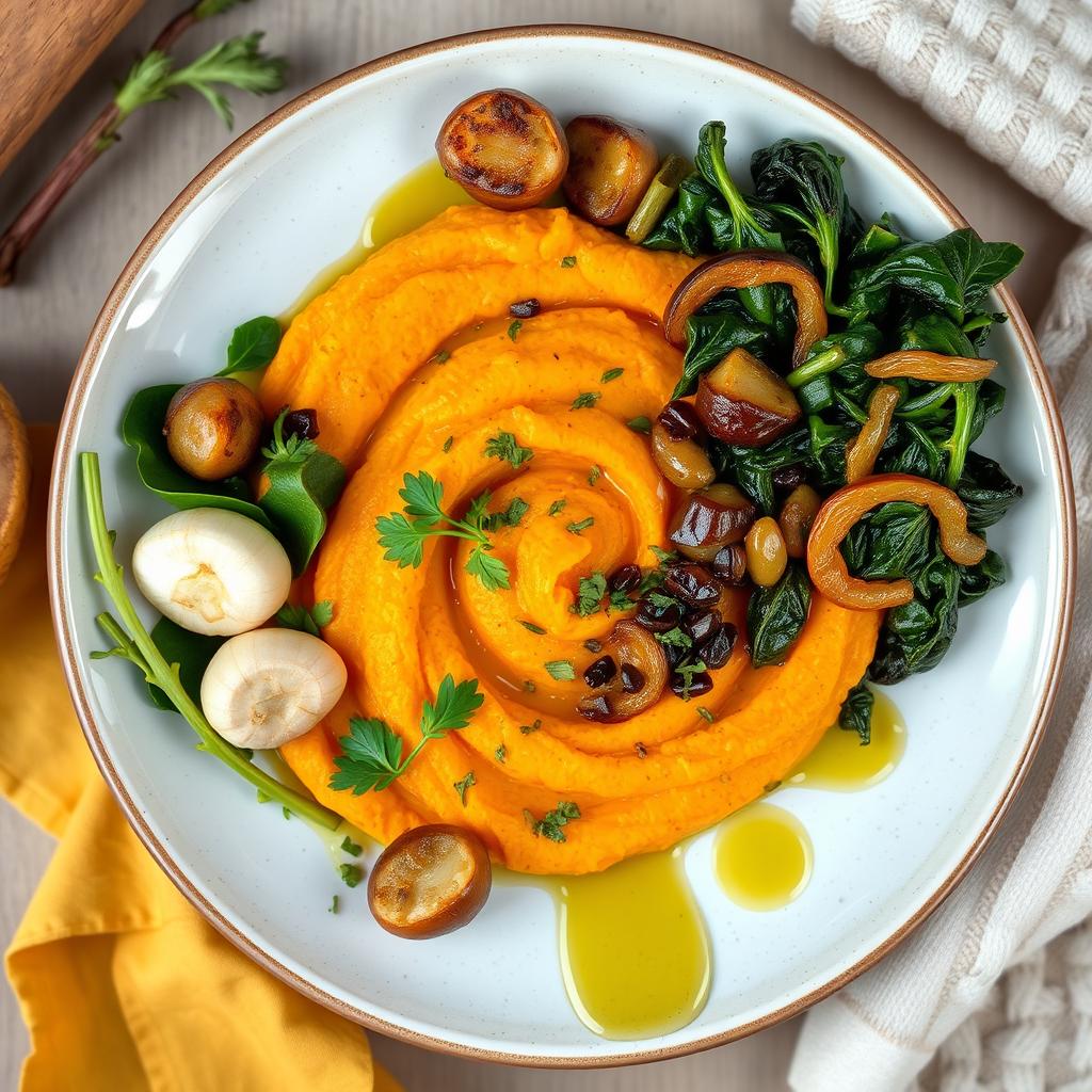 accompagnements pour purée de patate douce