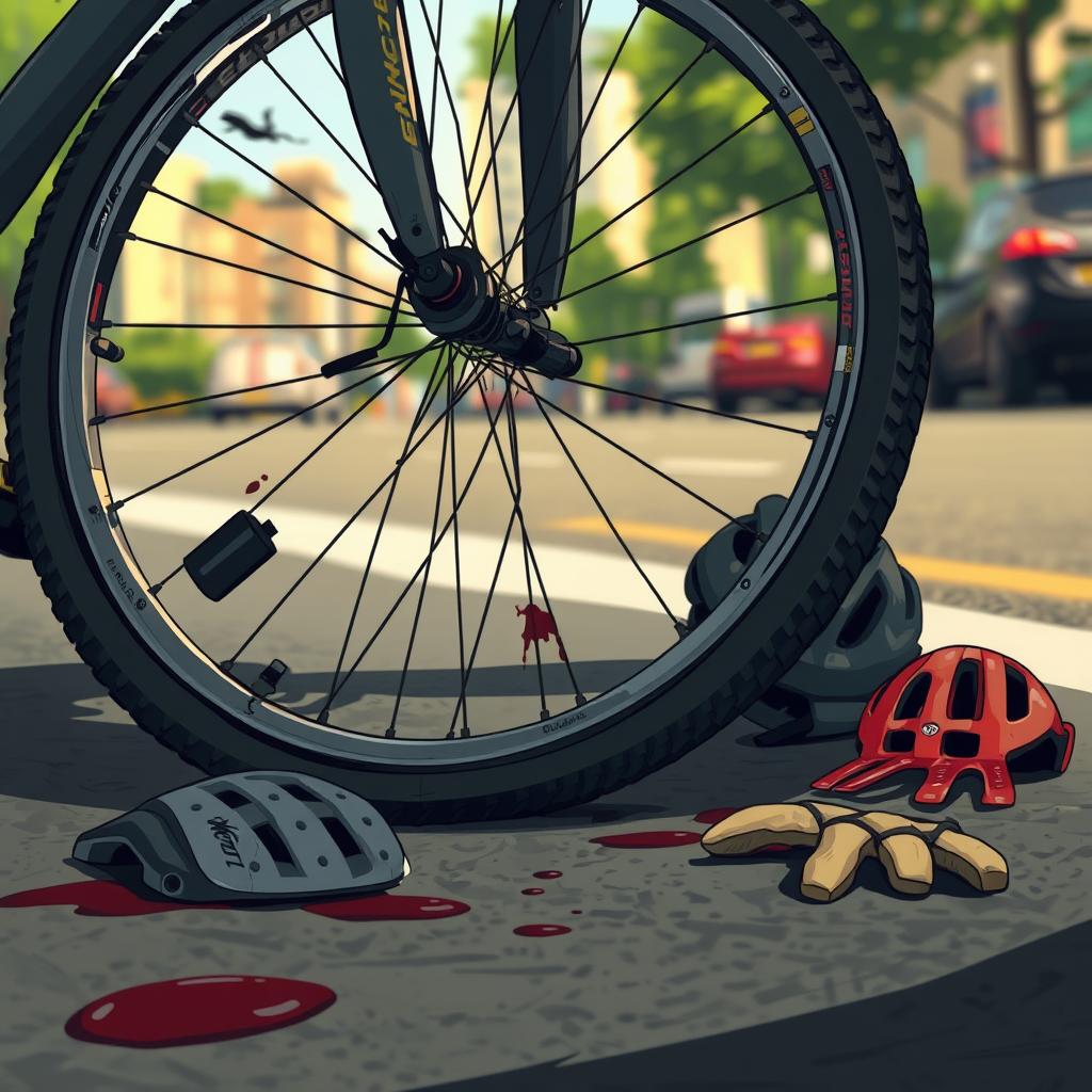 conséquences des blessures liées à l'accident de vélo