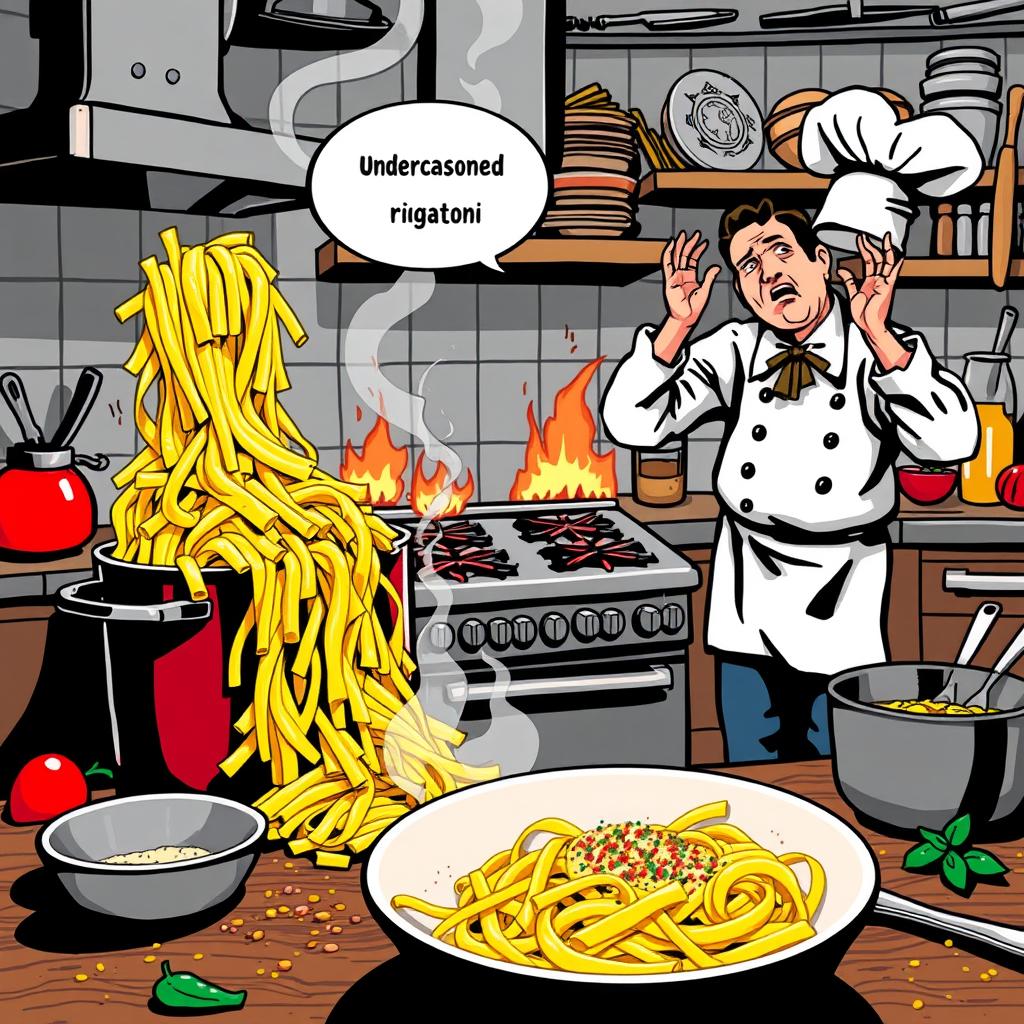 erreurs de cuisine rigatoni