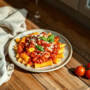 plaisir de manger rigatoni